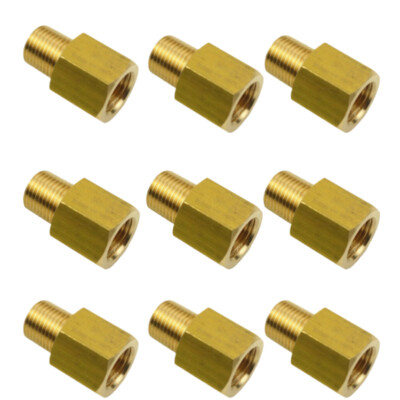 Messing Fitting Adapter Euro zu US BSP-NPT 1/2''männlich NPT 1/2weiblich BSPP 9pc