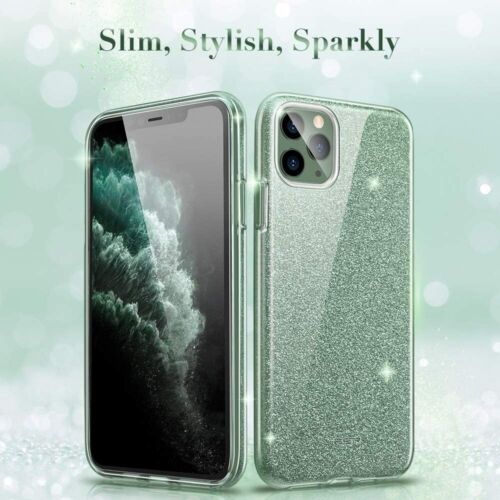 ESR Make Up Glitter Sparkle Bling Case Cover for iPhone 11 Pro Max - Pine Green - Picture 2 of 9