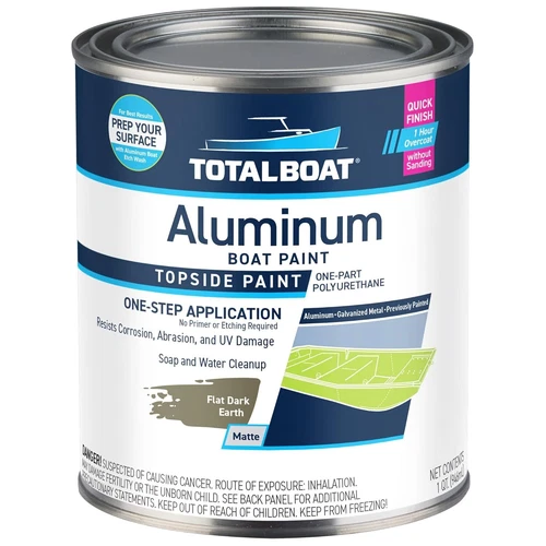 Aluminum Boat Paint for Canoes Bass Boats Dinghies Duck Boats Jon Boats 1 Quarts