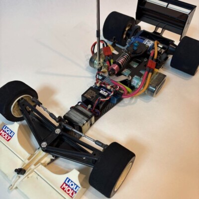 タミヤ F103 ビンテージRCカーセット／動作確認済・おまけパーツ付き Tamiya F103 Vintage RC Car Radio Control F1 Car Set Tested Good