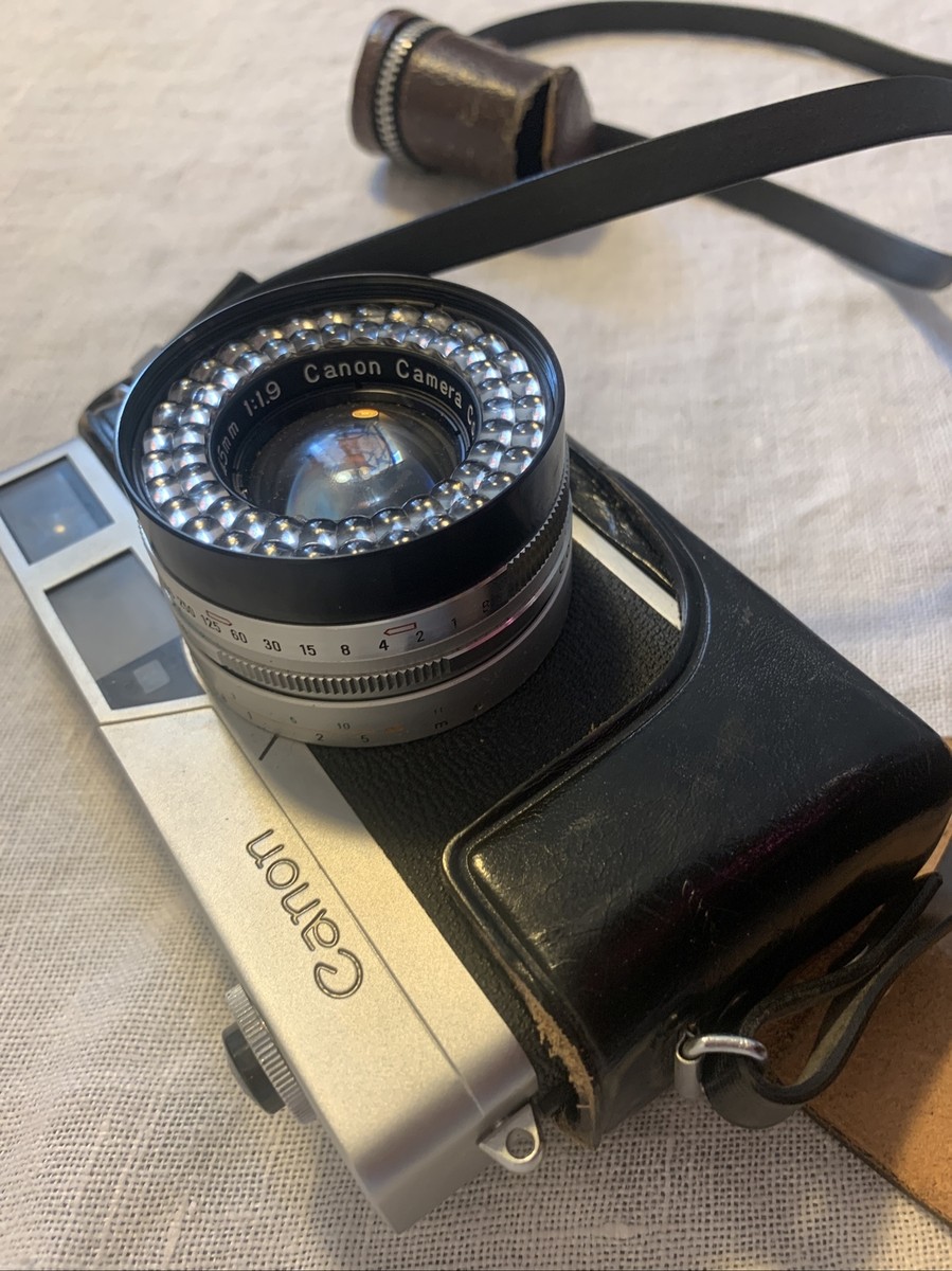 Vintage Canon Canonet 45mm Camera w/Case | eBay