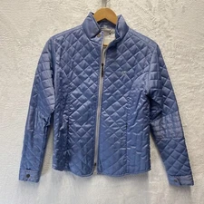 Piper SmartPak Riding Jacket 3-Season Quilted Women Medium Blue Zip Equestrian