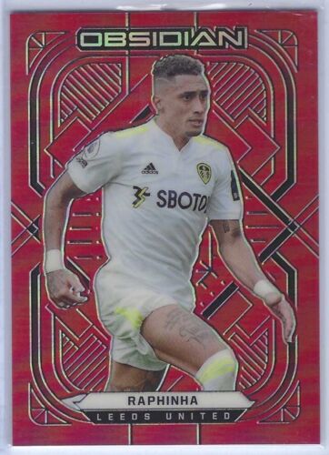 RAPHINHA 2021-22 PANINI OBSIDIAN RED FLOOD #D 06/10