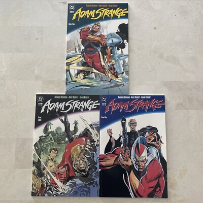 Adam Strange Comic Books #1-3 DC Comics 1990 Richard Bruning