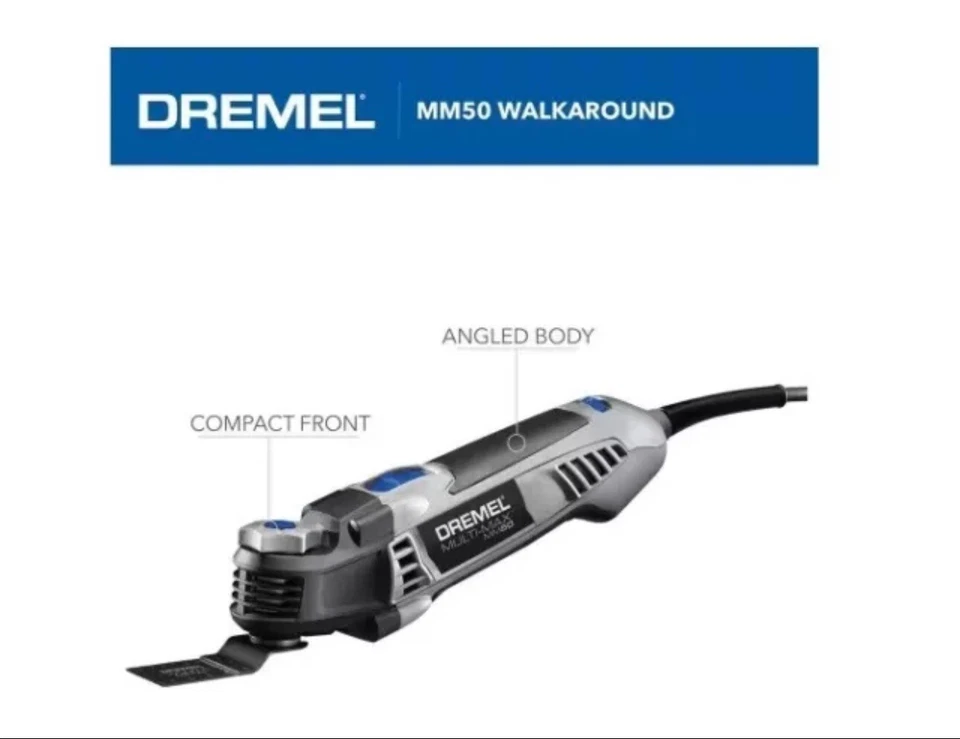 Dremel Multi-Max MM50 5 Amp Variable Speed Corded Oscillating Multi-Tool Kit - Image 3 of 4