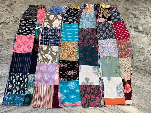 New Arrival!! 10 Pcs Cotton Patchwork Palazzo Pants Boho Hippie Wide Leg Pants