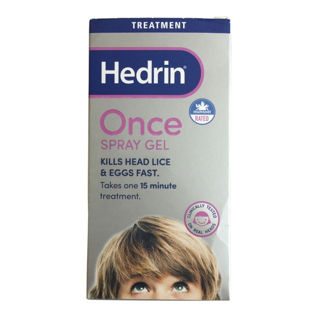 Hedrin Once Spray Gel Head Lice Treatment 100ml Multibuy eBay