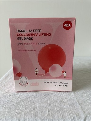 ROUND LAB Camellia Deep Collagen Firming Gel Mask 4 Masks
