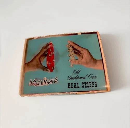 So Rare Vtg Vari Vue MULLIGANS GOLF SPIKE SUPPORT LENTICULAR SIGN NOS UNTRUMMED - product listing photo