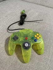 Nintendo 64 Wired Controller Yellow Transparent Ergonomic 6ft Cable