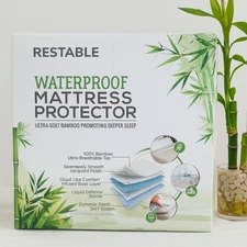 RESTABLE Ultra-soft 100% Bamboo Waterproof Mattress Protector