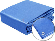 Blue Tarps Heavy Duty Waterproof 5X7 Feet General Multi-Purpose 5 Mil Poly Tarp