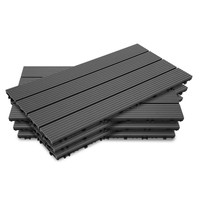 Terrassenfliesen Wpc 30X60 Cm Klick-System Wasserfest FüR Balkon 5M² Anthrazit