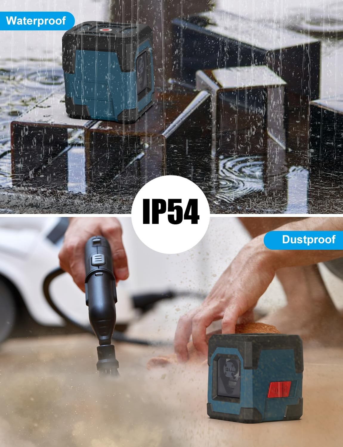 Laser Level, Cross Line Laser with Self-Leveling, Vertical and Horizontal Lin...