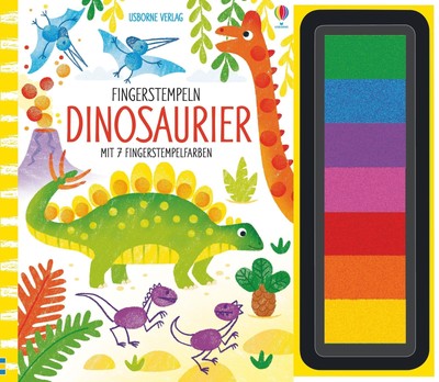 Fingerstempeln: Dinosaurier | Fiona Watt | Buch | Fingerstempeln-Reihe | 64 S.