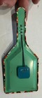 WOW!  vintage 1960's? metal NOISEMAKER HALLOWEEN witch pumpkin face bat ghost + — photo 2