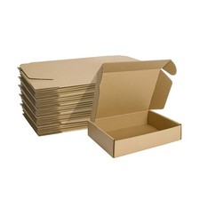 25-Pack 9x6x2in Brown Corrugated Cardboard Box for Mailing Literature Mailer