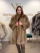 Soft Brown Fox Fur Coat, Medium, Super Soft