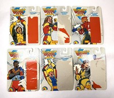 Bionic Six 6 Vintage LJN Figure Full Card Back Lot Jack Helen Eric JD Meg Bunji