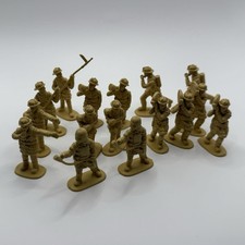 Vintage Lot Of 16 Firefighter 2" Plastic Action Figures Yellow