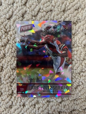 2016 Panini Father’s Day Larry Fitzgerald Cracked Ice Prizm 11/25 Arizona HOF