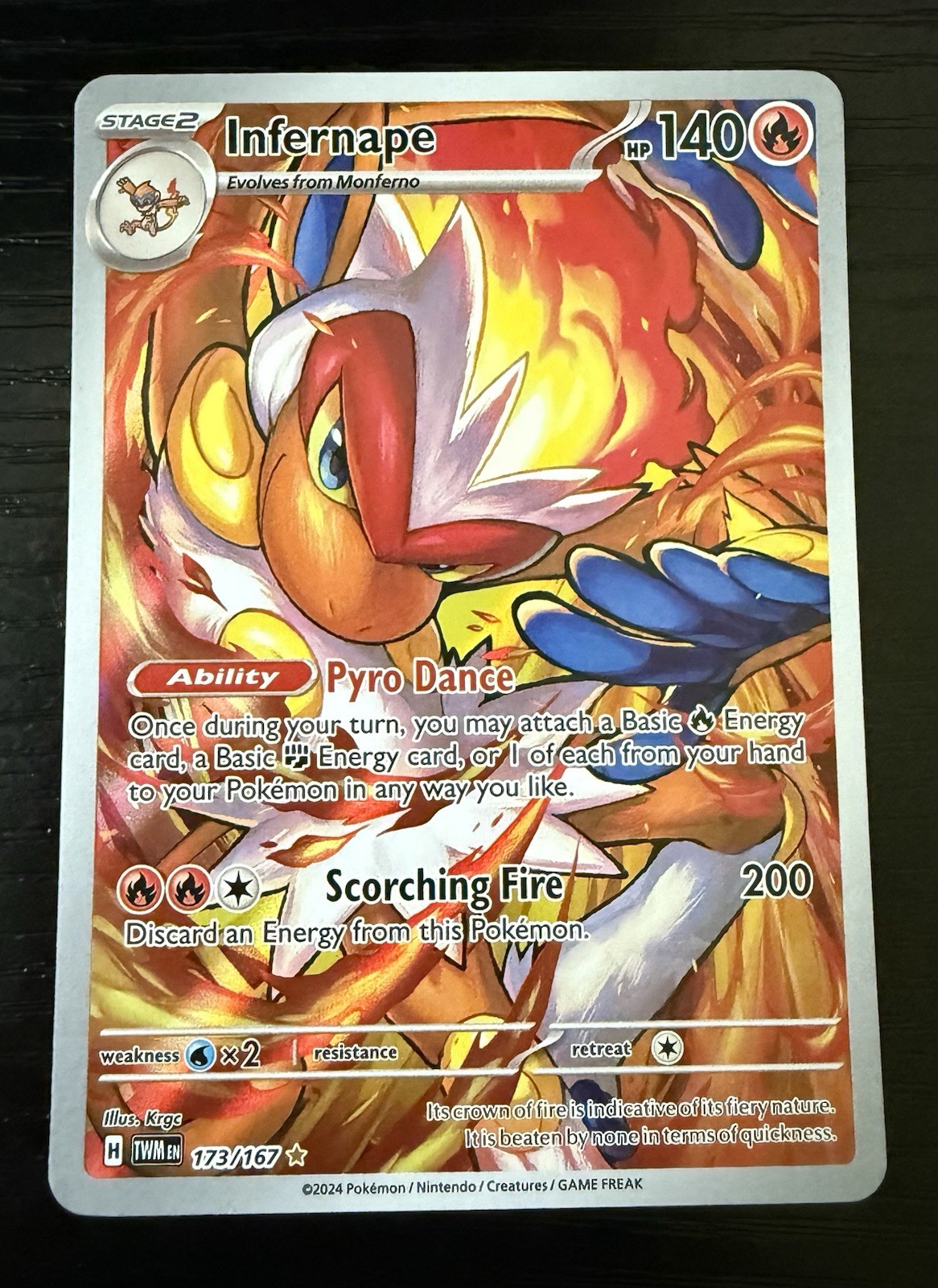 SV06: Twilight Masquerade #173/167 Infernape