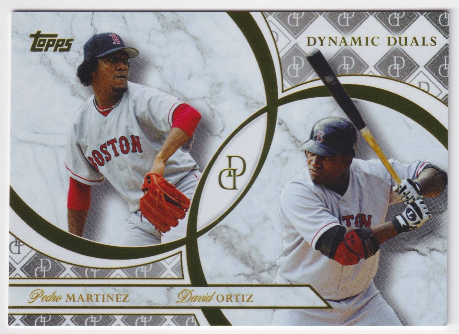 2024 Topps Dynamic Duals #6 Pedro Martinez & David Ortiz Boston Red Sox Legends
