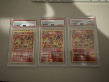 New Bundle Lot Of Three Graded 2016 Pokemon Evolutions Charizards PSA 6, 7, & 8!