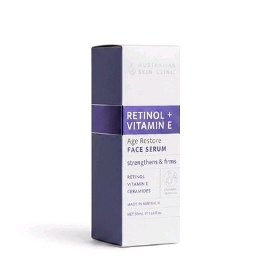 Australian Skin Clinic Retinol Vitamin E Face Serum 1.69oz Age Restore
