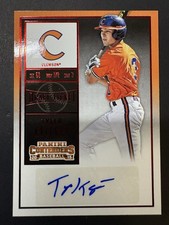2015 Panini Contenders Draft Ticket Tyler Krieger Red Foil. Auto. Orange Jersey 