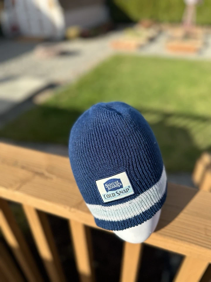 Samuel Adams вязаная шляпа синий W белый надпись подержанный - Изображение 3 из 3