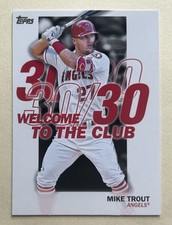 2023 Topps Baseball Mike Trout Welcome To The Club 30/30. #WC-15  Angels