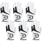 Golf Gloves Men Value 6 Pack All Weather Grip for Serious Performance Breathable