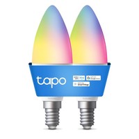 Tapo L430C(2-Pack) Smarte Wlan GlüHbirne E14, 470 Lumen, 16 2, Mehrfarbig