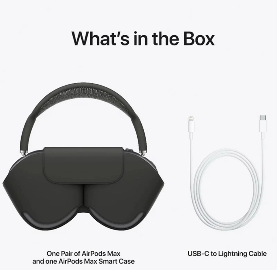 Apple AirPods Max 2nd Generation USB-C Midnight MWW43AM/A Bluetooth Headphones - Image 2 of 3