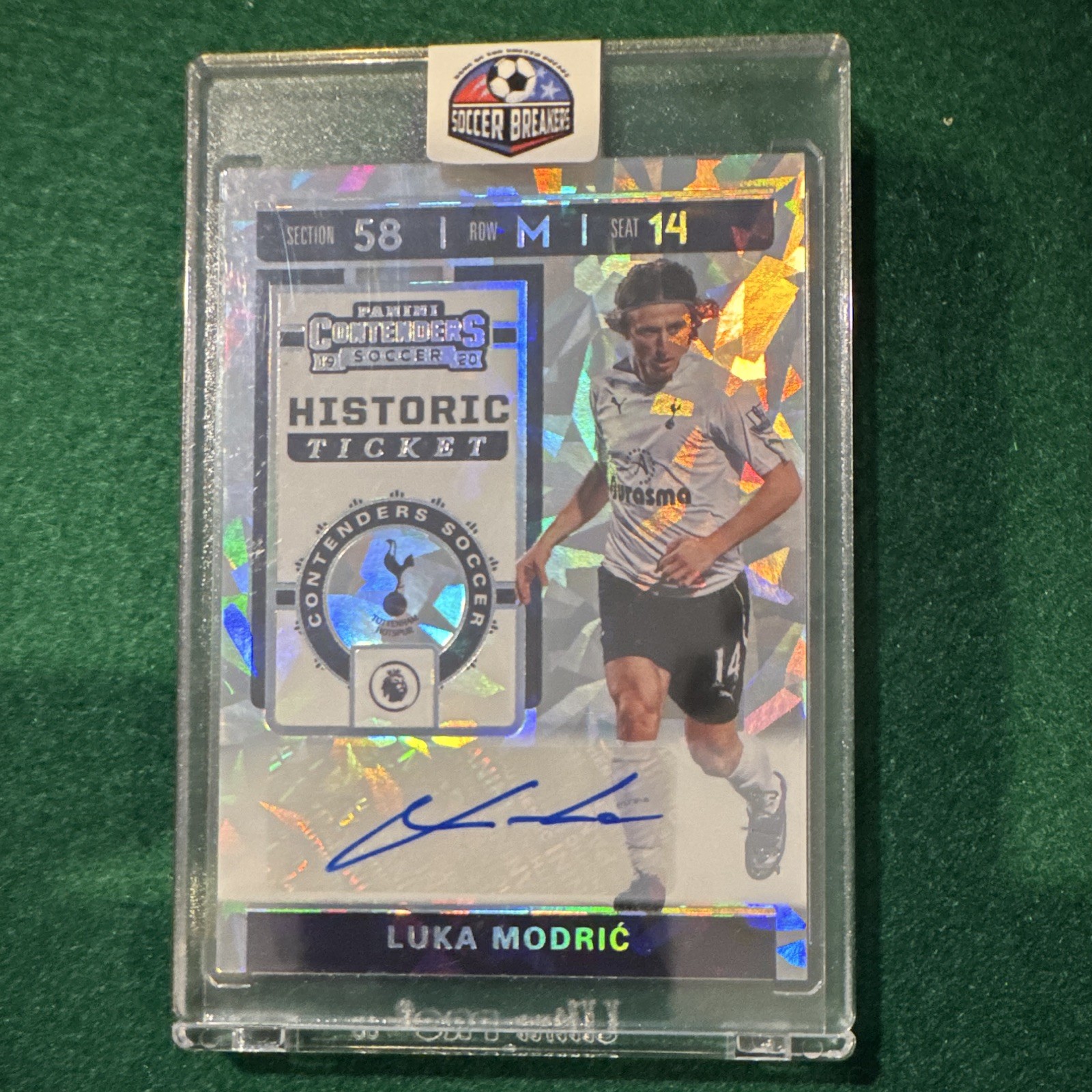 2019-20 Panini Contenders Historic Rookie Ticket Cracked Ice Modric 15/23