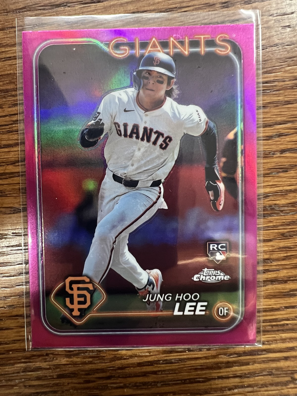 2024 Topps Chrome #201 Jung Hoo Lee Pink Refractors