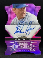 2014 Panini Prizm - Signature Distinctions Die Cut Nolan Ryan #NR Purple 58/99