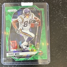 Panini 2024 Prizm Randy Moss Green Ice Prizm #192 Minnesota Vikings Football