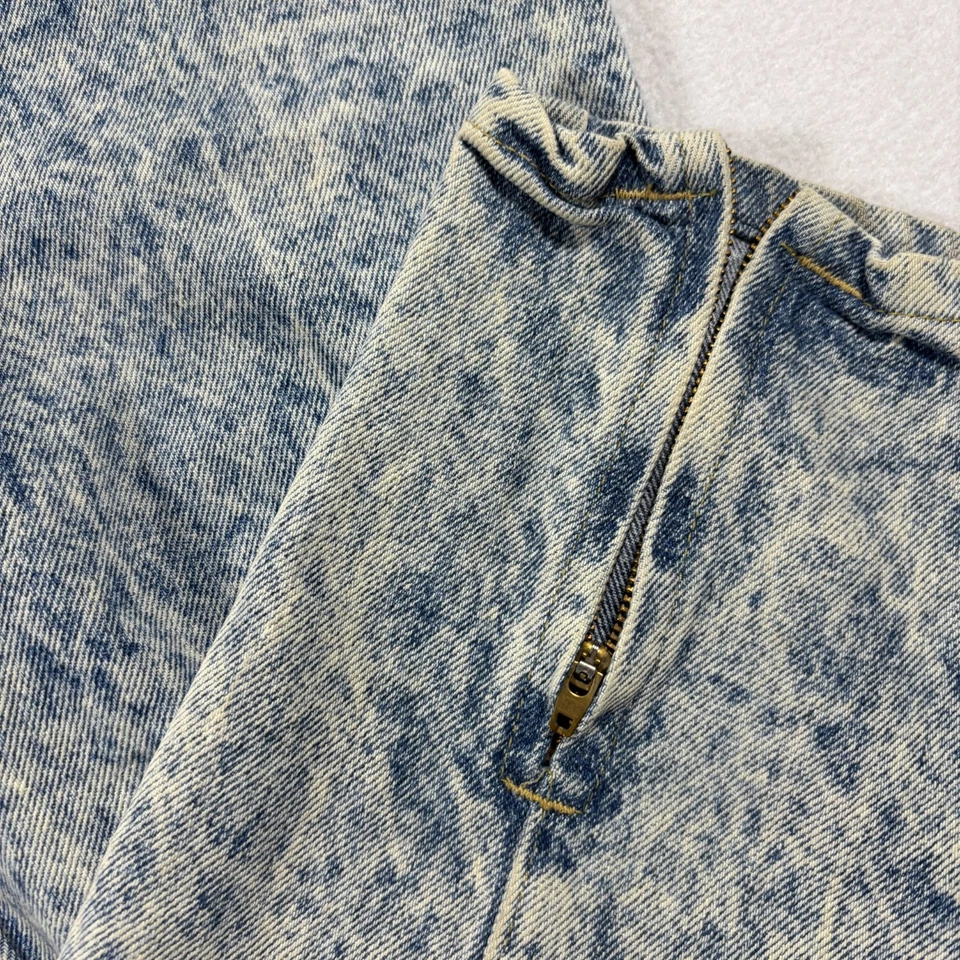 Calça jeans Venezia feminina 16 lavagem ácida folgada anos 90 vintage grunge cintura alta - Imagem 3 de 4