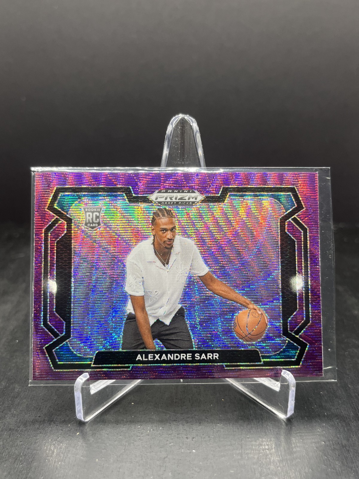 2024 Panini Prizm Draft Alexandre Sarr RC Rookie Variation Purple Wave #52