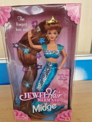 Barbie Collector Midge Vintage Jewel Hair Mermaid Meerjungfrau NRFB