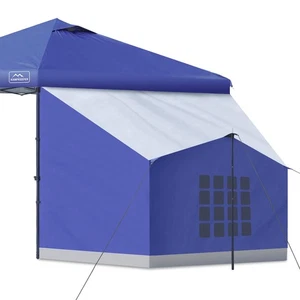 Tente latérale pour 10x10 Pop Up Canopy, Installation facile, Convient 10' Grand gazebo, bleu