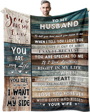 Gifts for Husband on Fathers Day Blanket 60" X 50", Husband Birthday Gifts from