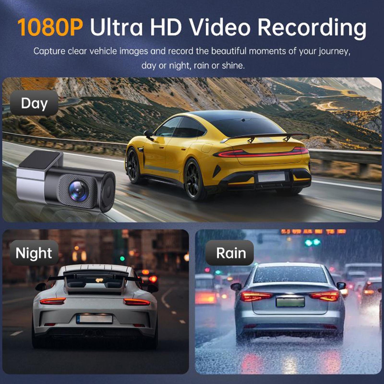 Driving Recorder Smart App Remote Wide Viewing Angle Wireless Car Dash Cam