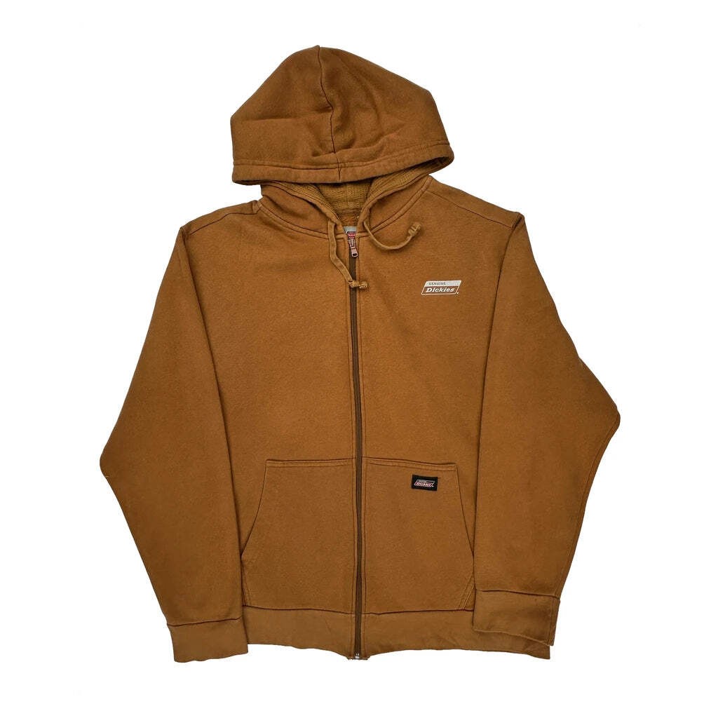 Dickies Hoodie - Large Brown Cotton Blend