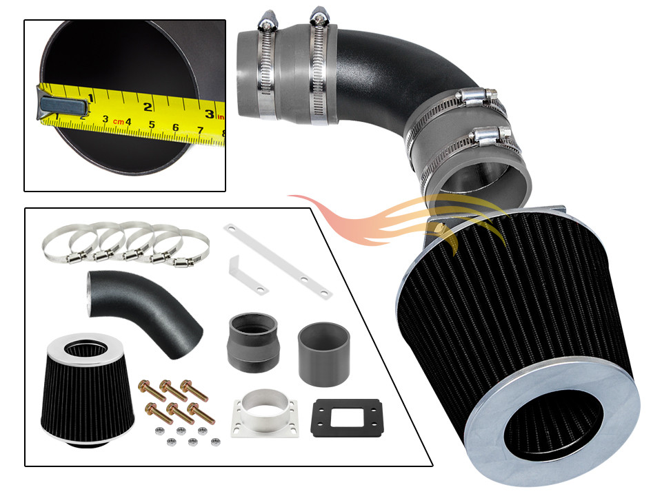 XYZ RW GREY Short Ram Air Intake Kit+ Filter 1987-1991 Camry Base DLX LE 2.0L L4