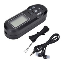 128  64 dots Screen resolution Portable Mini FM Radio with Earphone LCD Screen
