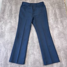 Vintage Levis 517 Pants Mens 34x33 Blue Flared Leg Bell Bottoms Talon 42 Western