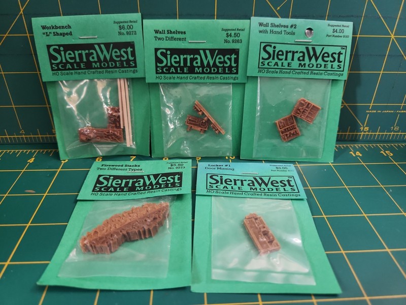 Sierra West HO Scale Model Resin Casting Accents And Details Lot Of 5 #8